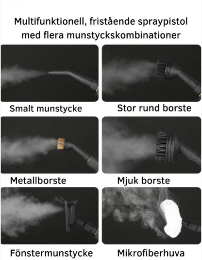 Högtempererad handhållen ångrengörare för luftkonditionering, köksfläkt, bil, golv och mycket mer