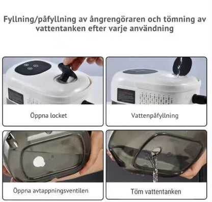 Högtempererad handhållen ångrengörare för luftkonditionering, köksfläkt, bil, golv och mycket mer